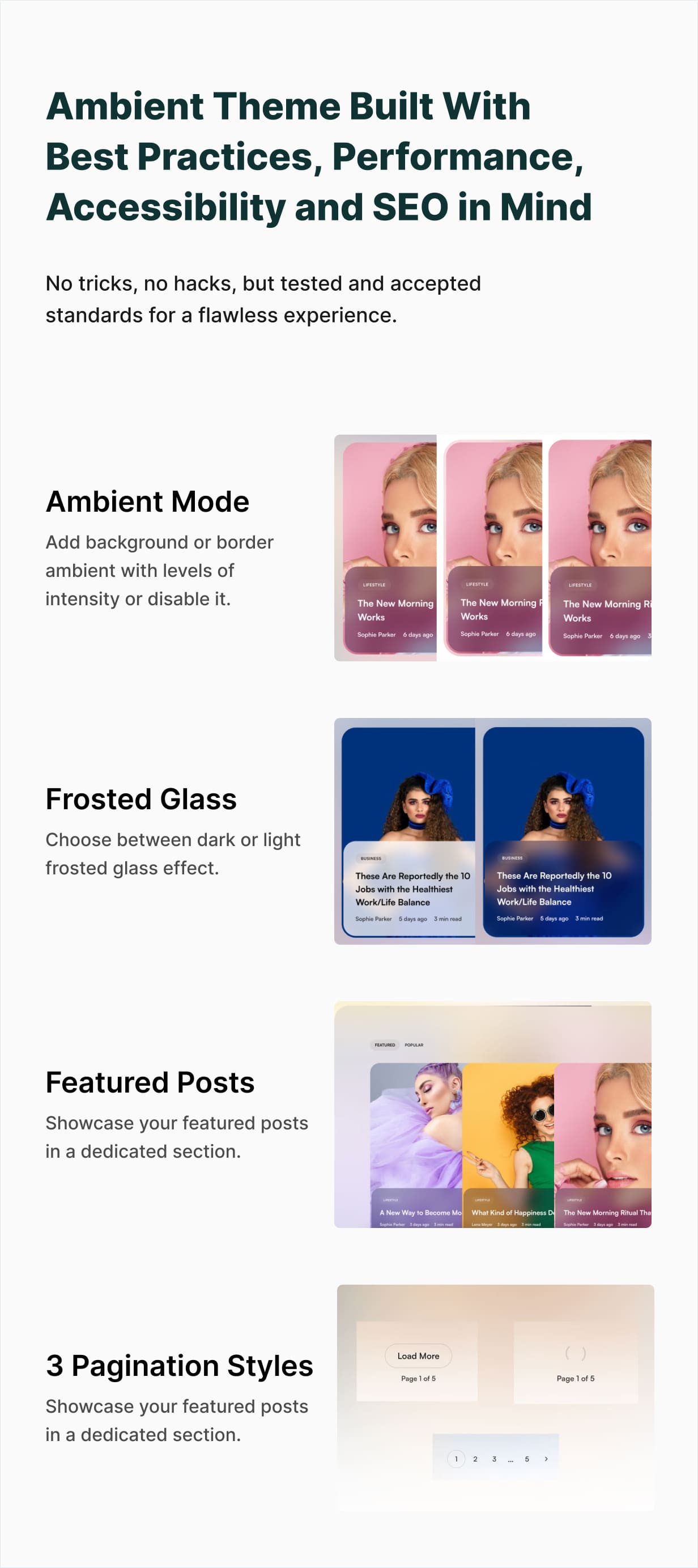 Built with performance in mind, beautiful typography
