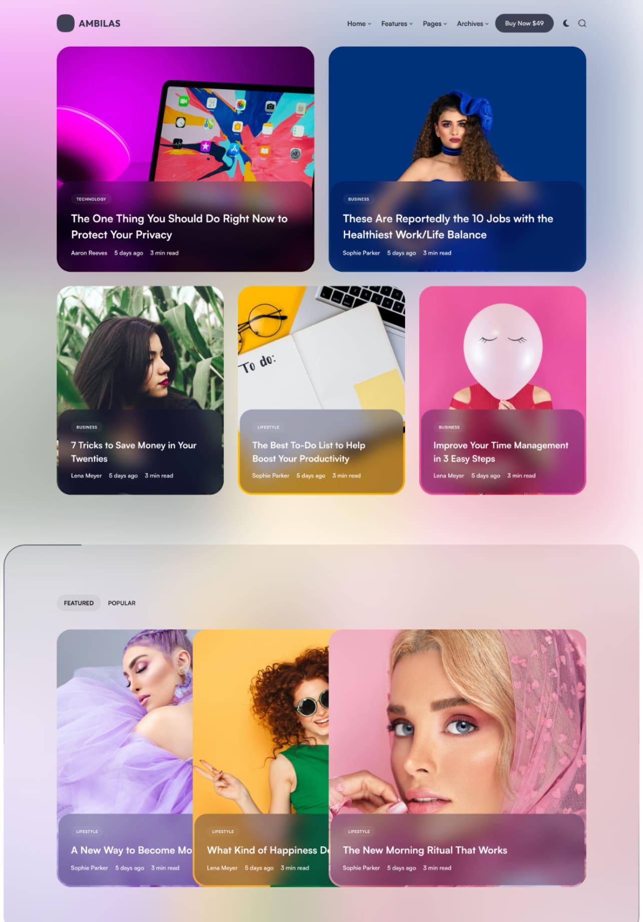 Ambilas - Modern Blog and Magazine WordPress Theme